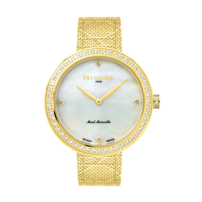 Reloj Nivada Fashion Dama. Dor /Dor Malla Carat... image number null