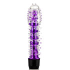 VIBRADOR DE GEL SUAVE TEXTURIZADO MORADO