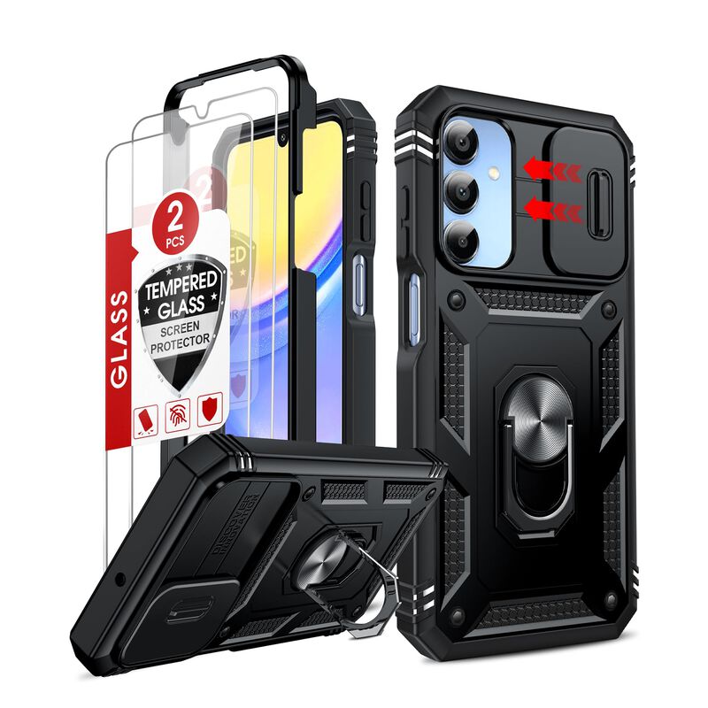 Funda Leyi Galaxy A15 5G Resistente, Negra image number null