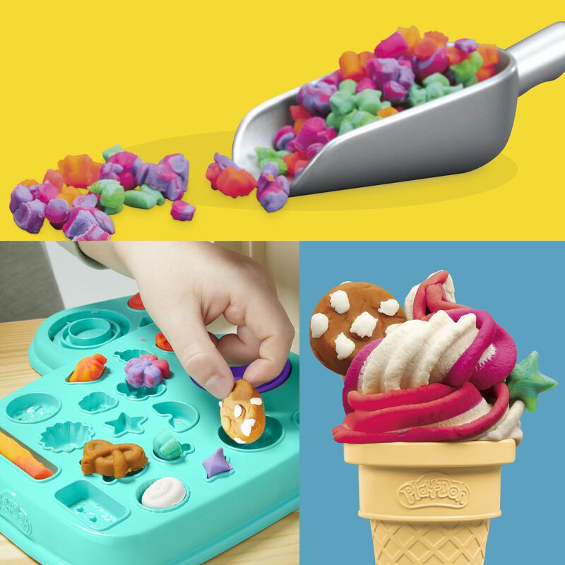 Helado Playset Play-doh Rainbow Swirl Con 7 Acc... image number null