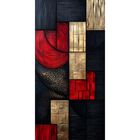 Cuadro Decorativo Impreso 40x60cm Texturas Met&aacute;licas