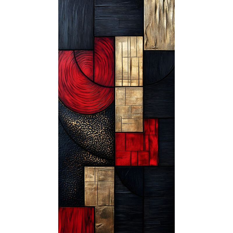 Cuadro Decorativo Impreso 40x60cm Texturas Met&aacute;... image number null