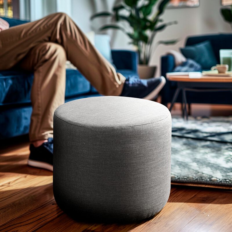 Banco Taburete Decorativo Bora Gris Cenizo Atla... image number null