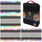 Marcadores De Pintura Acr&iacute;lica Tbc The Best Crafts, 72 Colores, Doble Punta