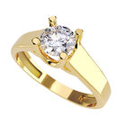 Anillo de Compromiso de 10K con Circonia Talla 75 ORO AMARILLO 10K- / M998-10Y-CZ-75