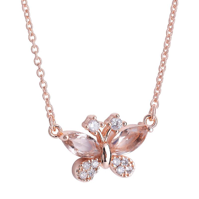 Collar Mujer Dije Cristal Y Zirconias, Joyería ... image number null