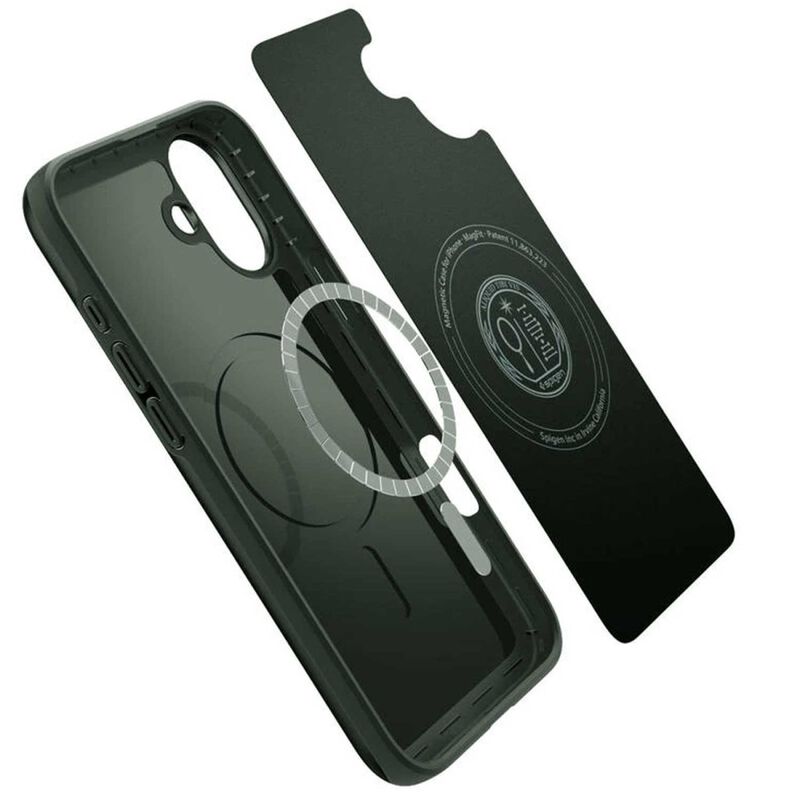 Funda Spigen Thin Fit Mag Para Iphone 16 Verde image number null
