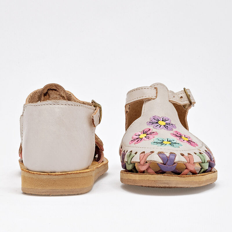 Mora Tierra Sandalia para ni&ntilde;a blanco multicolo... image number null