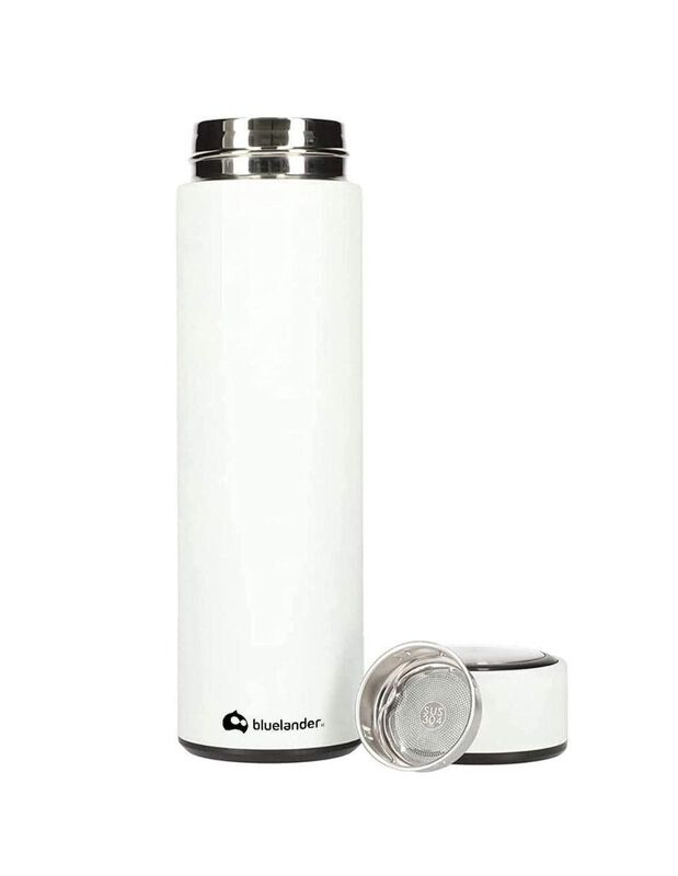 Termo Bluelander de acero inoxidable con tapa r... image number null