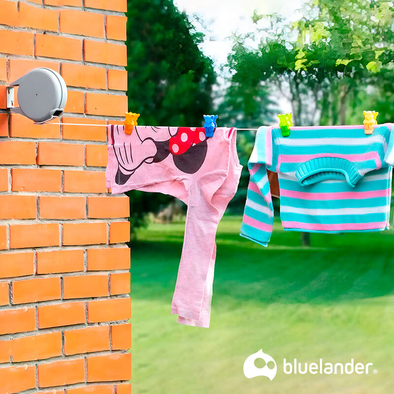 Tendedero Plegable para Ropa de 15 m Bluelander image number null