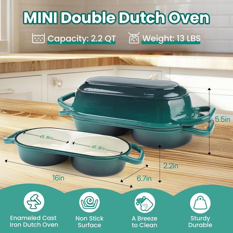 Olla Holandesa Mini Doble Yonill con Tapa image number null