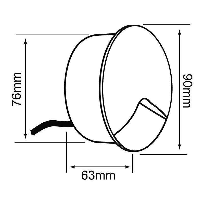 Lampara Empotrado En Muro Exterior Gris 2.5w Lu... image number null