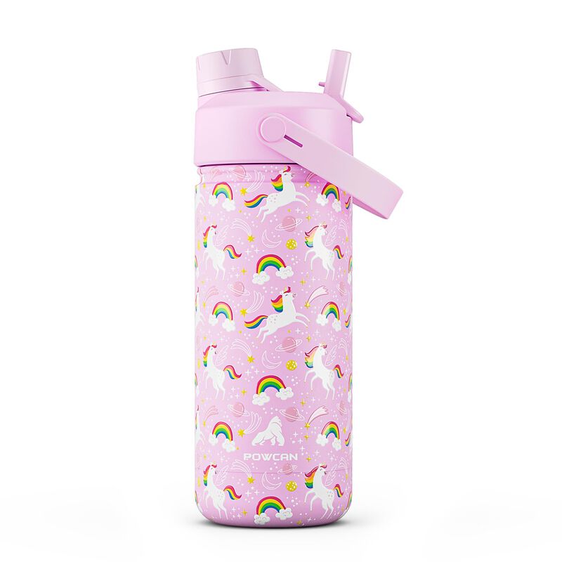 Botella De Agua Powcan 532 ml Unicornio Con Sor... image number null