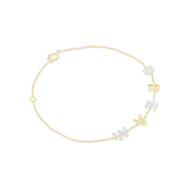 Pulsera Oro Amarillo 14k Con Diamantes | Bizzar... image number null