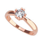 Anillo de Compromiso en Oro Rosa 10K con Circonia -  Talla:6/ M413-10R-CZ-6