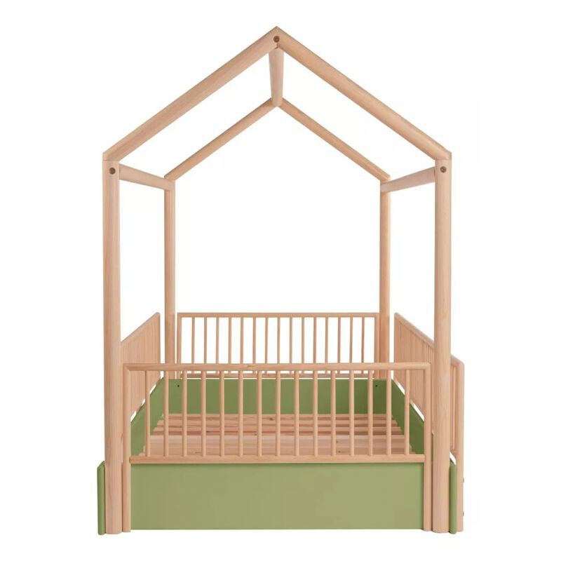 Cama Casa Montessori de Madera - Individual Dud... image number null