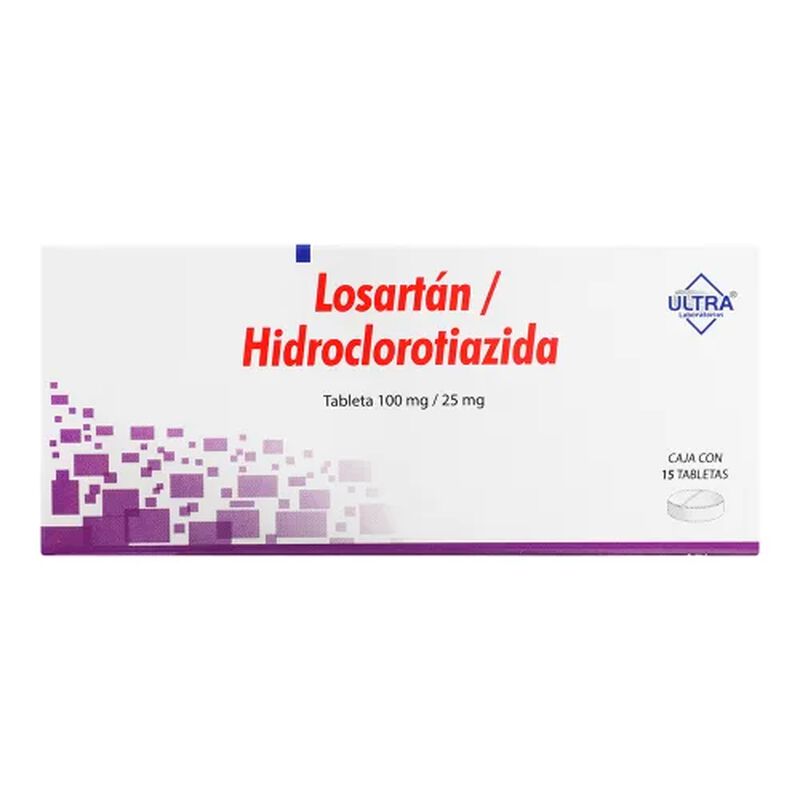 LOSART/HIDRO 100/25 MG TABLETA C15 image number null