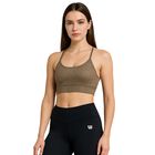 Top deportivo Wilson para entrenamiento mujer BEIGE CLARO MD