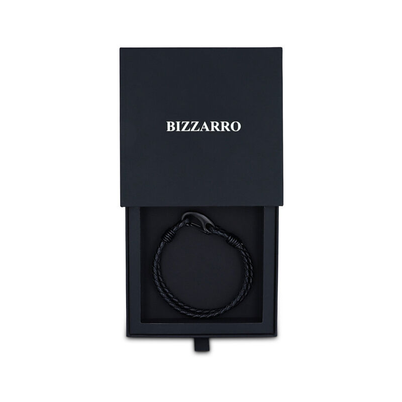 Pulsera De Piel En Color Negro Para Caballero image number null