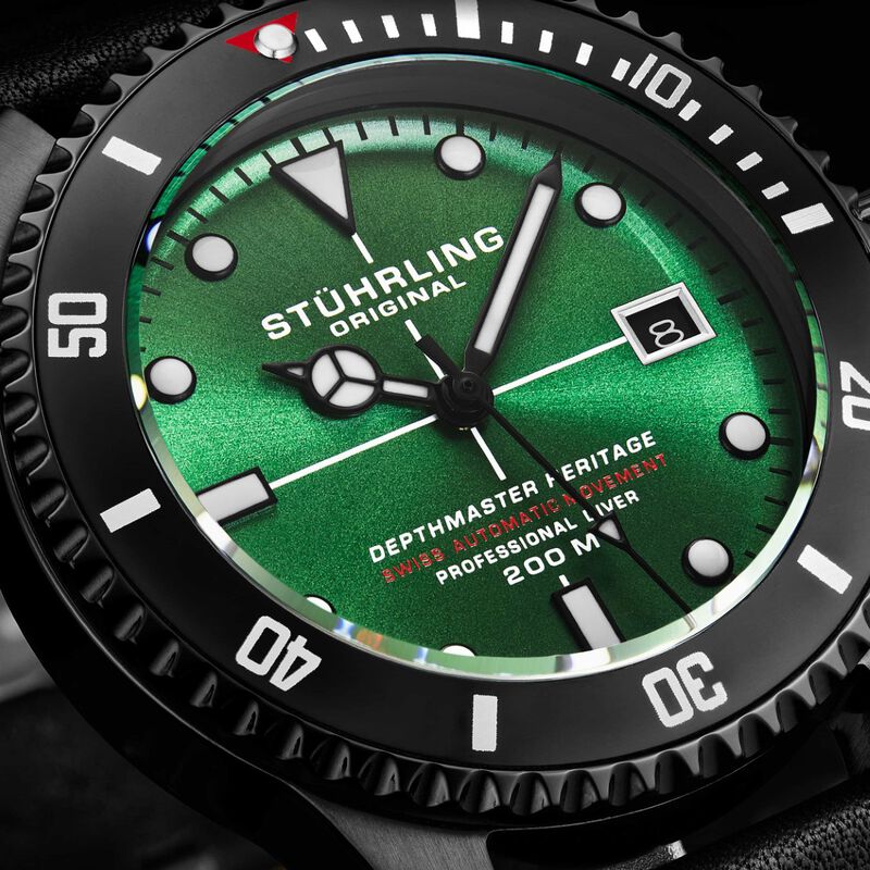 Reloj Stuhrling para hombre autom&aacute;tico suizo 88... image number null