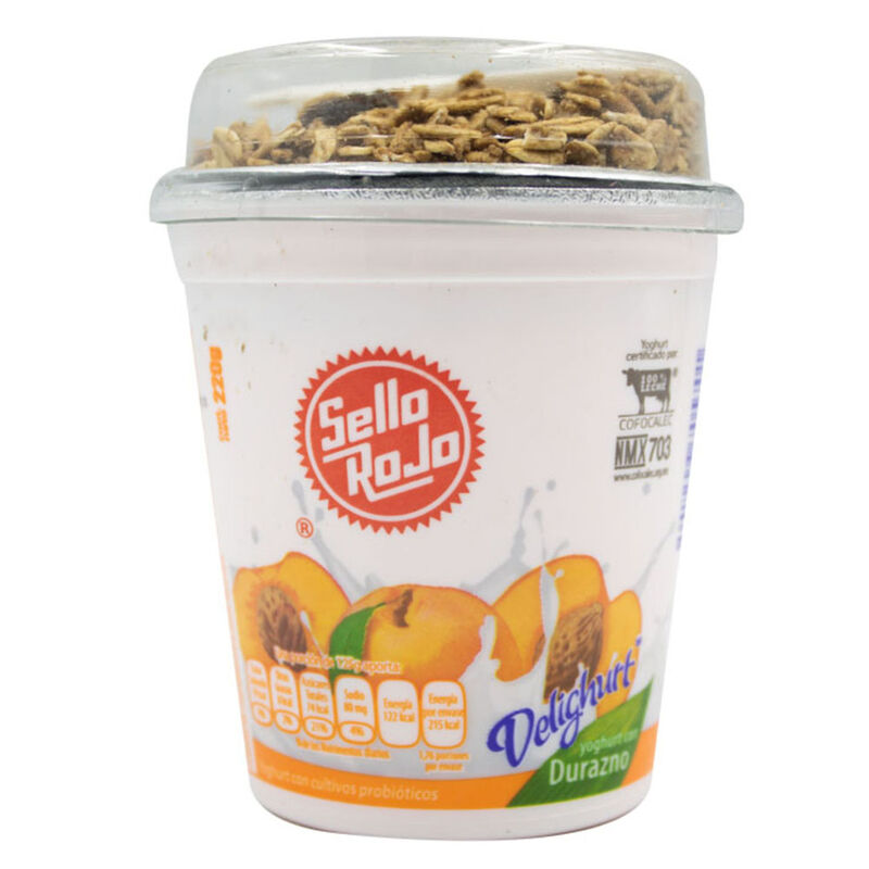 Yoghurt Durazno Con Cereal Delighurt 1p image number null