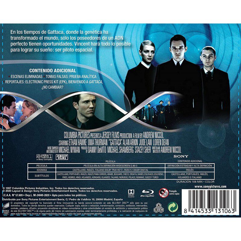 Gattaca - Edici&oacute;n Horizontal (bd) [blu-ray] image number null