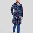 Bata de Cuadros Azules para Hombre Marino