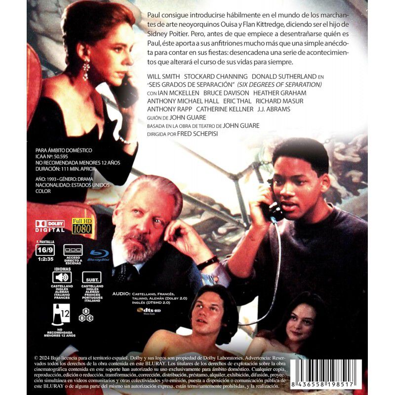 Seis Grados De Separaci&oacute;n [blu-ray] (1993) Six ... image number null