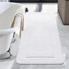 Alfombra De Ba&ntilde;o Lochas Luminosa Antideslizante, 60 X 120 Cm, Color Blanco