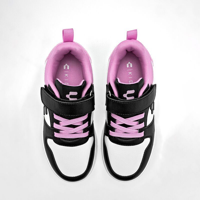 Charly tenis urbano para ni&ntilde;a blanco negro rosa... image number null