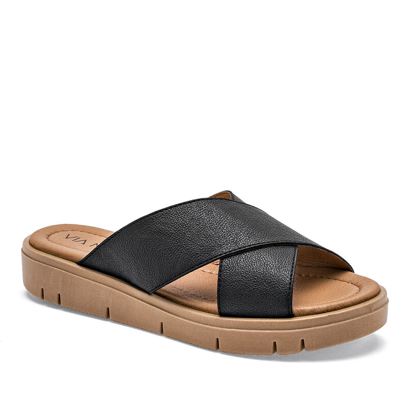 Via Moda Sandalia para mujer negro image number null