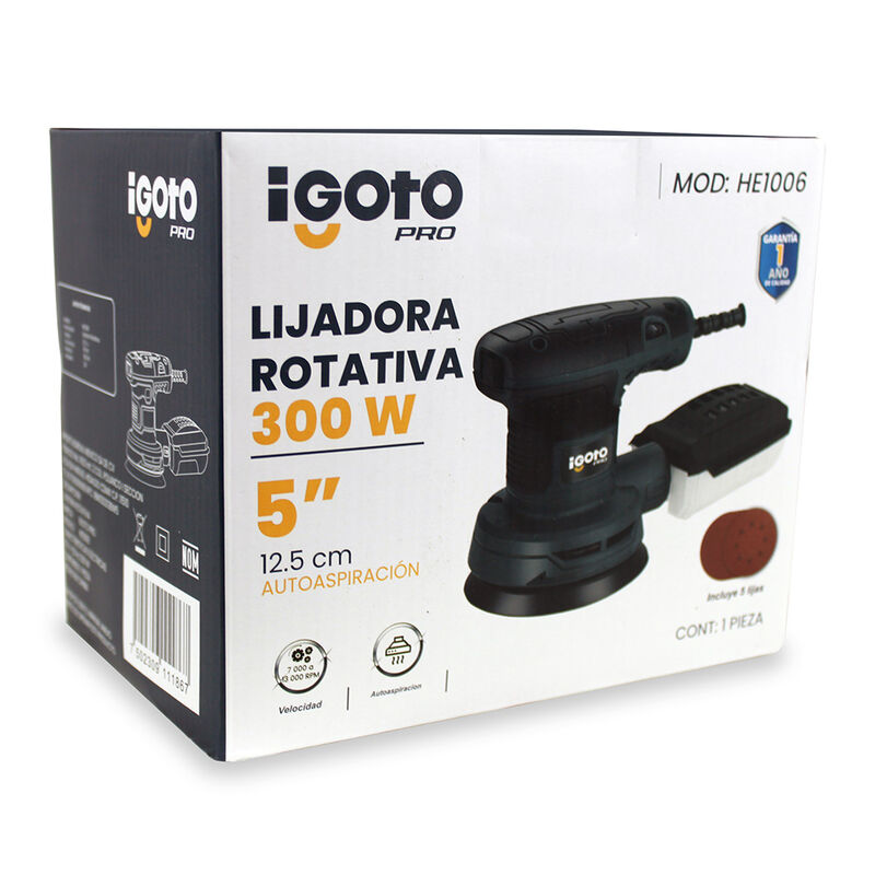 Lijadora Rotativa IGOTO PRO 300W HE1006 image number null
