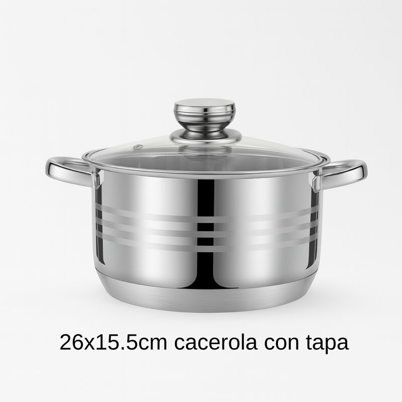 Juego De Bater&iacute;a De Cocina De Acero Inoxidable ... image number null