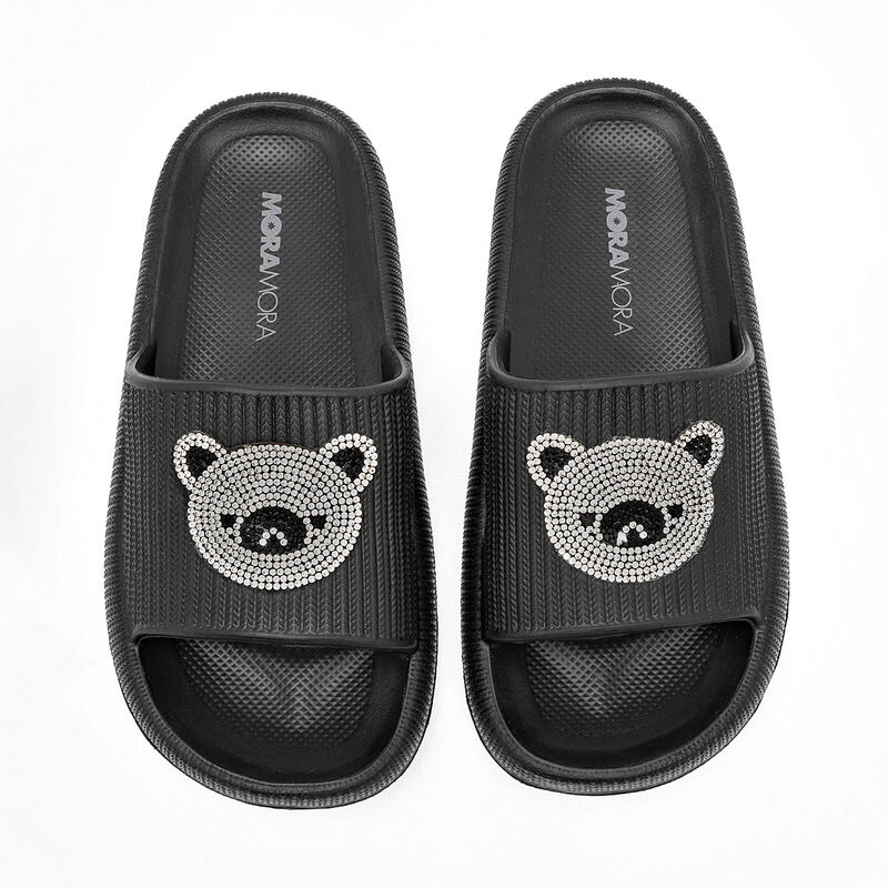 Moramora Sandalia para ni&ntilde;a negro plata image number null