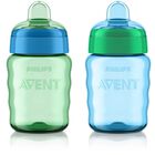Vaso Para Sorber Avent My Easy Soft Spout, 270 Ml, Azul/verde, Paquete De 2