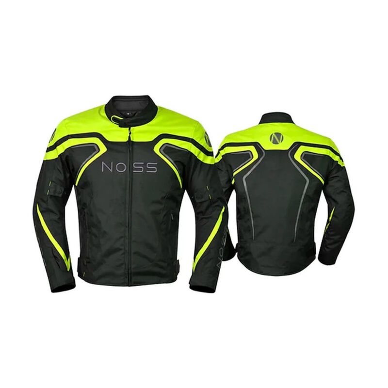 Chamarra De Textil Noss X-racer Njk-201 Neg/ama... image number null