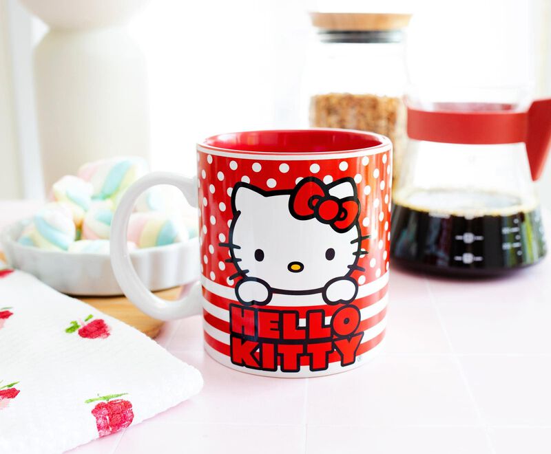 Taza Plateada Buffalo Hello Kitty Con Lunares Y... image number null