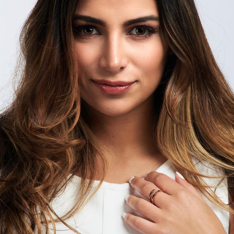 Anillos Para Mujer Acero Inoxidable, Oro Rosa P... image number null