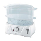 Vaporera de Alimentos El&eacute;ctrica Oster Doble Bandeja Blanca CKSTST7711