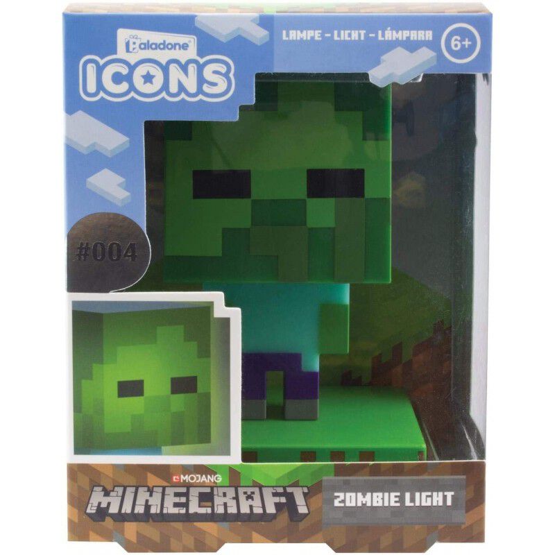 L&aacute;mpara &iacute;cono de zombi de Minecraft image number null
