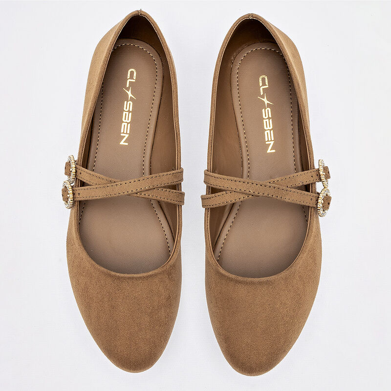 Clasben Balerina para mujer camel image number null