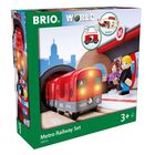 Set De Tren Brio Metro Railway 33513 Dynamic, 20 Piezas, M&aacute;s De 3 A&ntilde;os