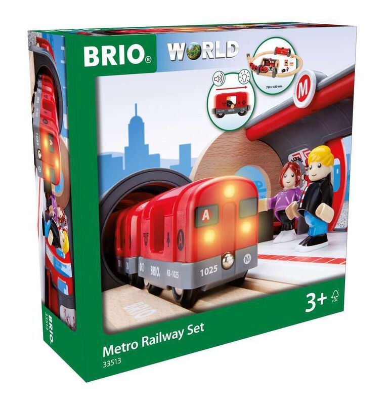Set De Tren Brio Metro Railway 33513 Dynamic, 2... image number null