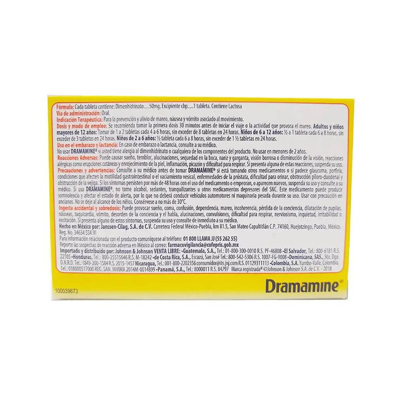 Dramamine 50 Mg 24 Tableta(s) image number null