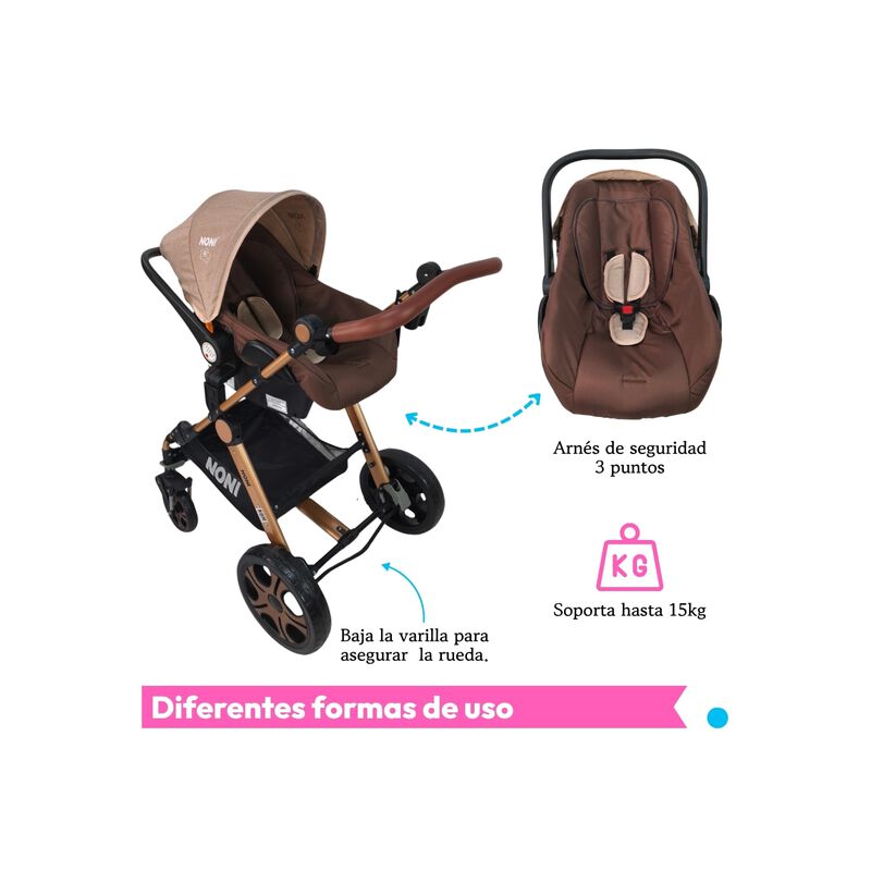 Carriola Multifuncional Plegable Con Respaldo R... image number null