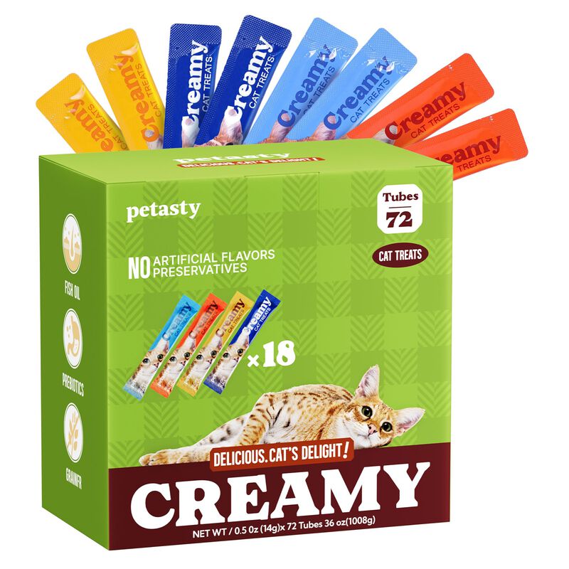 Petasty 72 Tubos De 0,5 oz De Premios Para Gato... image number null
