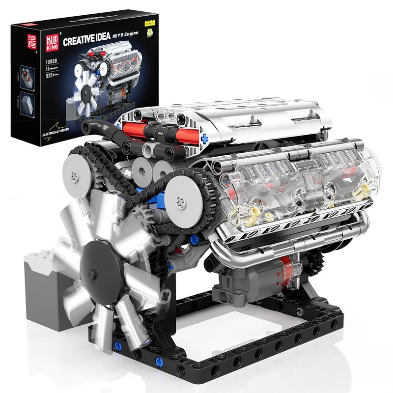 Kit De Motor Modelo Mould King 10088 V8 Con 535... image number null