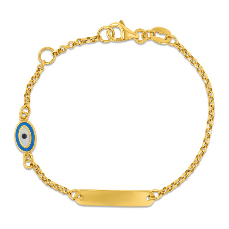 Esclava De Oro Amarillo 14k Con Ojo Turco Sf-15... image number null