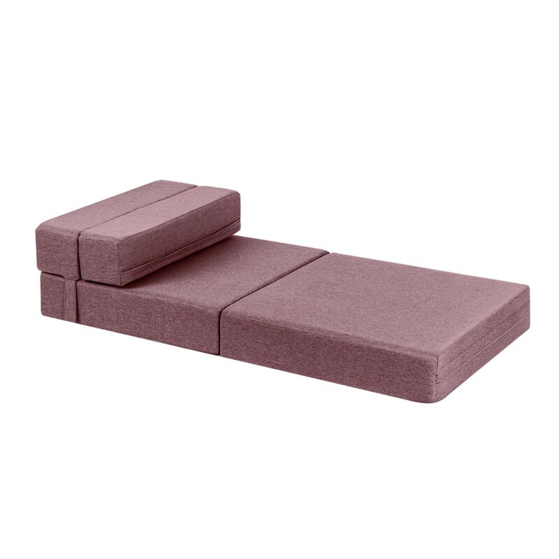 Sill&oacute;n Plegable Individual Rosa + Cama para Per... image number null