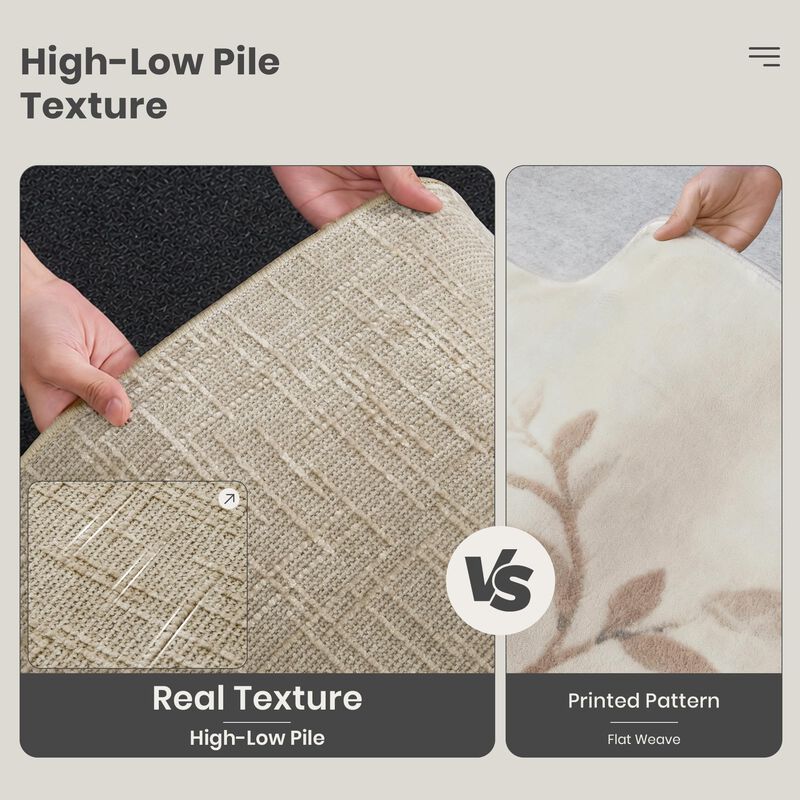 Alfombra Valenrug 244 x 152 cm Lavable Beige De... image number null
